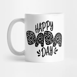 Happy Dada Day Happy Father's Day Typography Mug